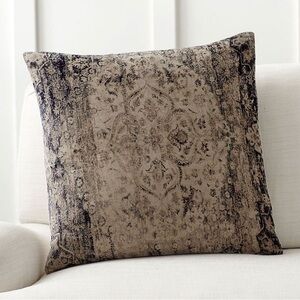 Pottery Barn Vintage-Inspired Pillow Covers in navy and cream